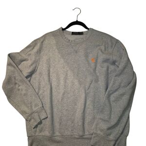 Polo by Ralph Lauren Gray Sweatshirt with Orange Logo
